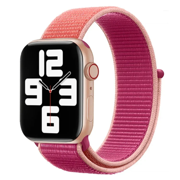 Farbgleiches Nylonarmband, Für Apple Watch Series 7 41mm / 6 & SE & 5 & 4 40mm / 3 & 2 & 1 38mm, Für Apple Watch Series 8&7 41mm / SE 2&6&SE&5&4 40mm / 3&2&1 38mm, Für Apple Watch Series 7 45mm / 6 & SE & 5 & 4 44mm / 3 & 2 & 1 42mm