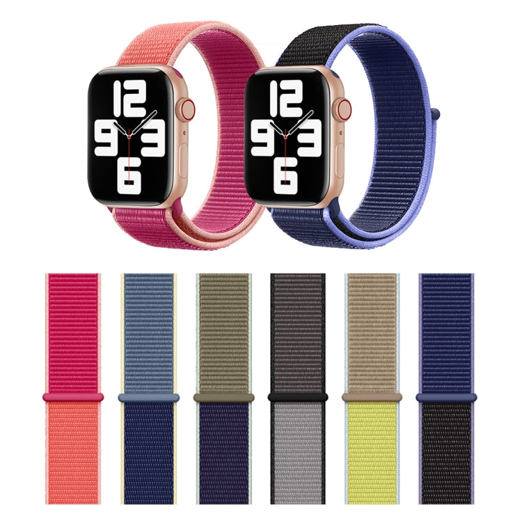 Farbgleiches Nylonarmband, Für Apple Watch Series 7 41mm / 6 & SE & 5 & 4 40mm / 3 & 2 & 1 38mm, Für Apple Watch Series 8&7 41mm / SE 2&6&SE&5&4 40mm / 3&2&1 38mm, Für Apple Watch Series 7 45mm / 6 & SE & 5 & 4 44mm / 3 & 2 & 1 42mm