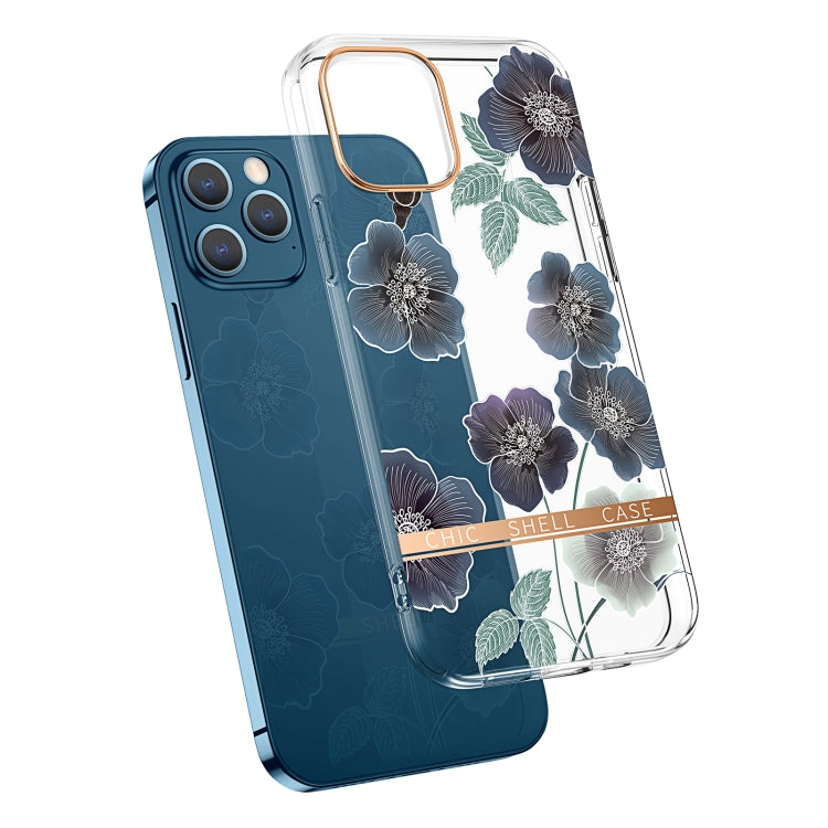 High Translucent Electroplating Flower Pattern TPU + PC Shockproof Case, For iPhone 12 mini, For iPhone 12 / 12 Pro, For iPhone 12 Pro Max, For iPhone 11, For iPhone 11 Pro, For iPhone 11 Pro Max