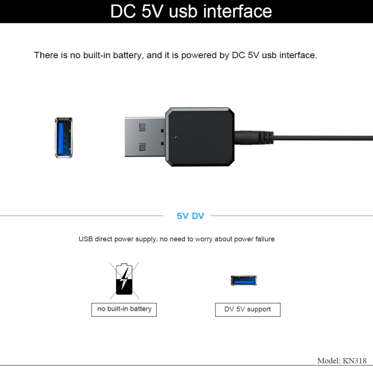 KN318 USB Bluetooth 5.1 Adapter Audio-Empfänger, KN318