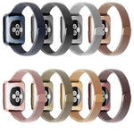 Milan Loopback Armband mit schmalem Taillenumfang als Ersatz für Apple Watch Series 7 (41 mm), 6, SE, 5, 4 (40 mm), 3, 2, 1 (38 mm) und 7 (45 mm), 6, SE, 5, 4 (44 mm) sowie 3, 2, 1 (42 mm).