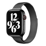 Milan Loopback Armband mit schmalem Taillenumfang als Ersatz für Apple Watch Series 7 (41 mm), 6, SE, 5, 4 (40 mm), 3, 2, 1 (38 mm) und 7 (45 mm), 6, SE, 5, 4 (44 mm) sowie 3, 2, 1 (42 mm).
