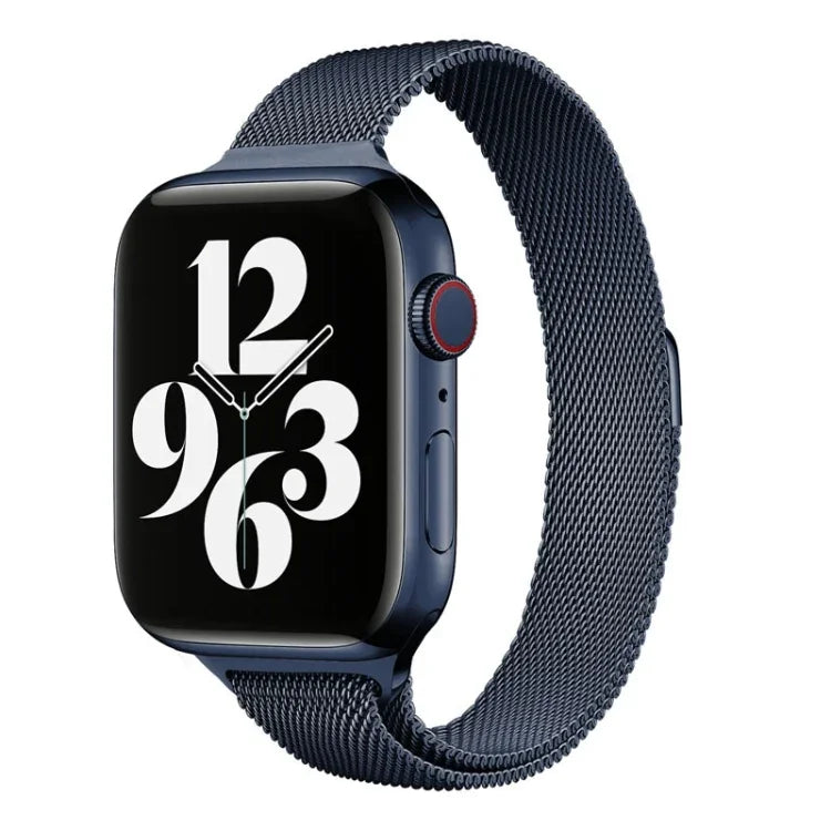 Milan Loopback Small Waist Replacement Watchband For Apple Watch Series, 7 41mm / 6 & SE & 5 & 4 40mm / 3 & 2 & 1 38mm, 7 45mm / 6 & SE & 5 & 4 44mm / 3 & 2 & 1 42mm