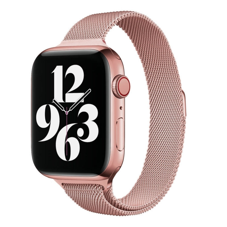 Milan Loopback Armband mit schmalem Taillenumfang als Ersatz für Apple Watch Series 7 (41 mm), 6, SE, 5, 4 (40 mm), 3, 2, 1 (38 mm) und 7 (45 mm), 6, SE, 5, 4 (44 mm) sowie 3, 2, 1 (42 mm).