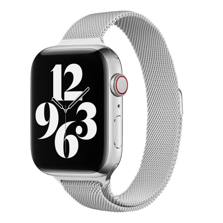 Milan Loopback Armband mit schmalem Taillenumfang als Ersatz für Apple Watch Series 7 (41 mm), 6, SE, 5, 4 (40 mm), 3, 2, 1 (38 mm) und 7 (45 mm), 6, SE, 5, 4 (44 mm) sowie 3, 2, 1 (42 mm).
