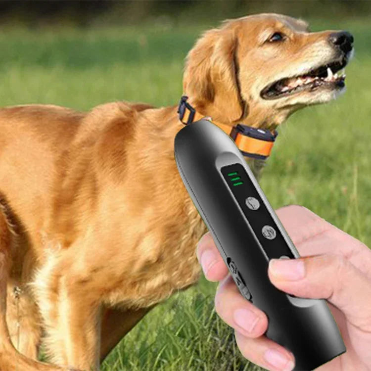 Tsattine N10 Ultraschall-Hundeabwehrgerät mit LED-Stromanzeige und Taschenlampe, N10