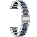 Dreifach-Perlenarmband aus Stahl und Harz, Ersatzarmband für Samsung Smartwatches (20 mm und 22 mm)