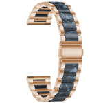 Dreifach-Perlenarmband aus Stahl und Harz, Ersatzarmband für Samsung Smartwatches (20 mm und 22 mm)