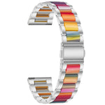 Dreifach-Perlenarmband aus Stahl und Harz, Ersatzarmband für Samsung Smartwatches (20 mm und 22 mm)