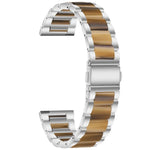 Dreifach-Perlenarmband aus Stahl und Harz, Ersatzarmband für Samsung Smartwatches (20 mm und 22 mm)