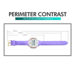 SKMEI 1720 Runde Zifferblatt LED Digitalanzeige Leuchtendes Silikonarmband Elektronische Uhr