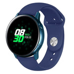 Armband aus einfarbigem Silikon für Galaxy Watch Active 2 Smartwatch, Größen L und S