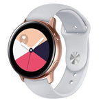 Armband aus einfarbigem Silikon für Galaxy Watch Active 2 Smartwatch, Größen L und S