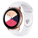 Armband aus einfarbigem Silikon für Galaxy Watch Active 2 Smartwatch, Größen L und S
