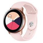 Armband aus einfarbigem Silikon für Galaxy Watch Active 2 Smartwatch, Größen L und S