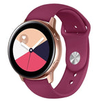 Armband aus einfarbigem Silikon für Galaxy Watch Active 2 Smartwatch, Größen L und S