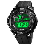 SKMEI 1756 Dualzeit Countdown-Wecker Herren Sport Leuchtende Elektronische Uhr