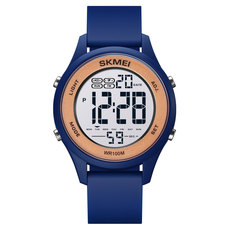 SKMEI 1758 Multifunktions-LED-Digitalanzeige leuchtende elektronische Uhr mit Silikonarmband
