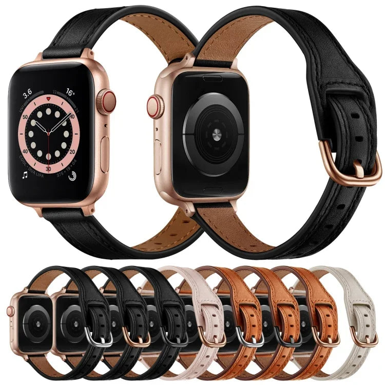 Damen-Armband aus Leder im Sternenhimmel-Design für Apple Watch Series 7 (41 mm), 6, SE, 5, 4 (40 mm), 3, 2, 1 (38 mm), 7 (45 mm), 6, SE, 5, 4 (44 mm) und 3, 2, 1 (42 mm).
