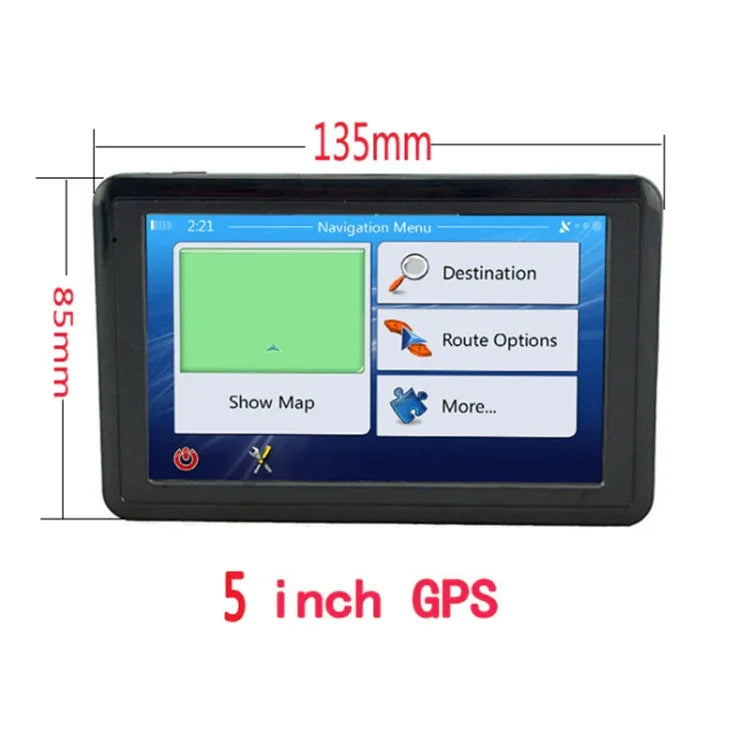 Q5 Auto 5 Zoll HD TFT Touchscreen GPS-Navigator Unterstützt TF-Karte / MP3 / FM-Sender, Europa-Karte, Australien-Karte, Nordamerika-Karte, Südostasien-Karte, Naher Osten-Karte, Südamerika-Karte, Afrika-Karte
