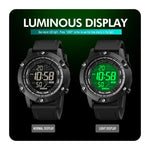 SKMEI 1762 Dreifache Runde LED Dualzeit Digitale Anzeige Wasserdichte Leuchtende Elektronische Uhr, SKMEI 1762