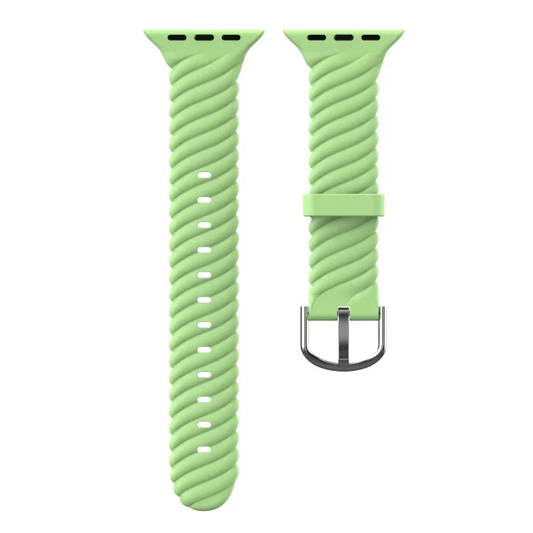 Silikon-Ersatzarmband in Unifarben für Apple Watch Series 7 (41 mm), 6, SE, 5, 4 (40 mm), 3, 2, 1 (38 mm) und 7 (45 mm), 6, SE, 5, 4 (44 mm) sowie 3, 2, 1 (42 mm).