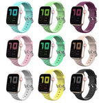Silikon-Ersatzarmband in Unifarben für Apple Watch Series 7 (41 mm), 6, SE, 5, 4 (40 mm), 3, 2, 1 (38 mm) und 7 (45 mm), 6, SE, 5, 4 (44 mm) sowie 3, 2, 1 (42 mm).