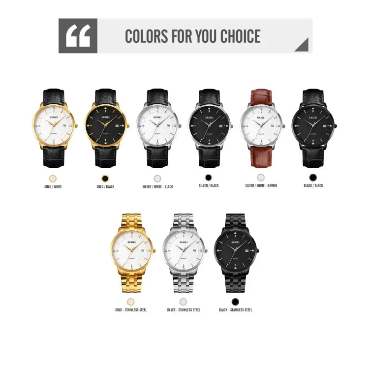 SKMEI 1801 Herren Freizeit Kalender Quarz Armbanduhr