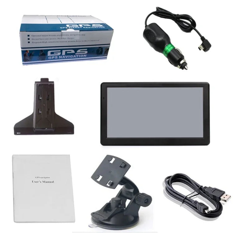 X20 7 Zoll Auto-GPS-Navigator 8G+256M Kapazitiver Bildschirm Bluetooth Rückfahrbild, Europa-Karte, Australien-Karte, Südostasien-Karte, Nordamerika-Karte, Nahost-Karte, Südamerika-Karte, Afrika-Karte