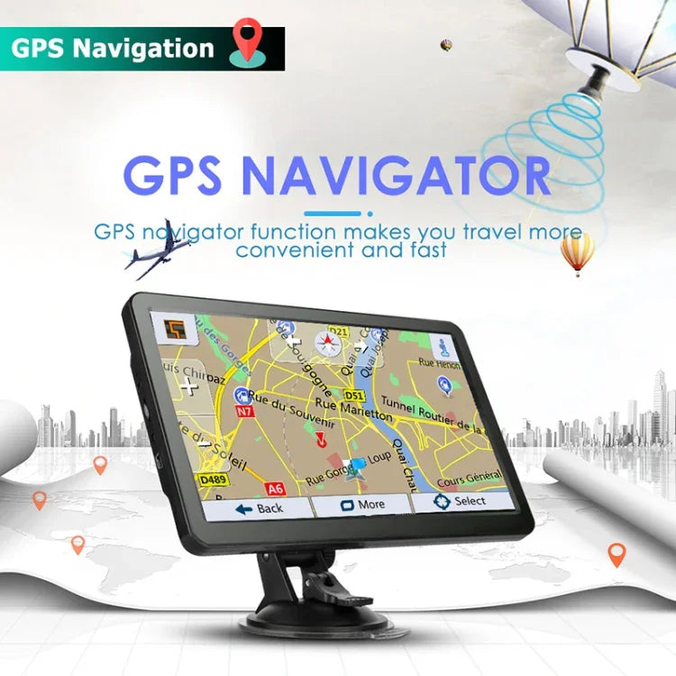 X20 7 Zoll Auto-GPS-Navigator 8G+256M Kapazitiver Bildschirm Bluetooth Rückfahrbild, Europa-Karte, Australien-Karte, Südostasien-Karte, Nordamerika-Karte, Nahost-Karte, Südamerika-Karte, Afrika-Karte
