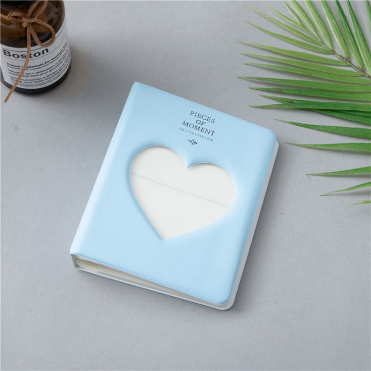 Hohle Herz 64 Taschen Fotobuch Album Namenskartenhalter für Fujifilm Instax Mini 8 /7s /70 /25 /50s /90, Hohle Herz 64 Taschen Himmelblau, Hohle Herz 64 Taschen Hellmint, Hohle Herz 64 Taschen Pink, Hohle Herz 64 Taschen Helllila