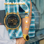 NORTH EDGE Mars Herren Leuchtende Digitale Wasserdichte Smart Sportuhr, unterstützt Wecker & Countdown & Sportmodus