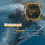 NORTH EDGE Mars Herren Leuchtende Digitale Wasserdichte Smart Sportuhr, unterstützt Wecker & Countdown & Sportmodus