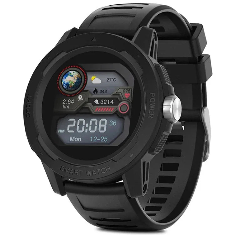 NORTH EDGE Mars 2 1,4 Zoll Full-Touchscreen Outdoor-Sport-Bluetooth-Smartwatch, unterstützt Herzfrequenz-/Schlaf-/Blutdruck-/Blutsauerstoffüberwachung & Fernbedienungskamera & 7 Sportmodi