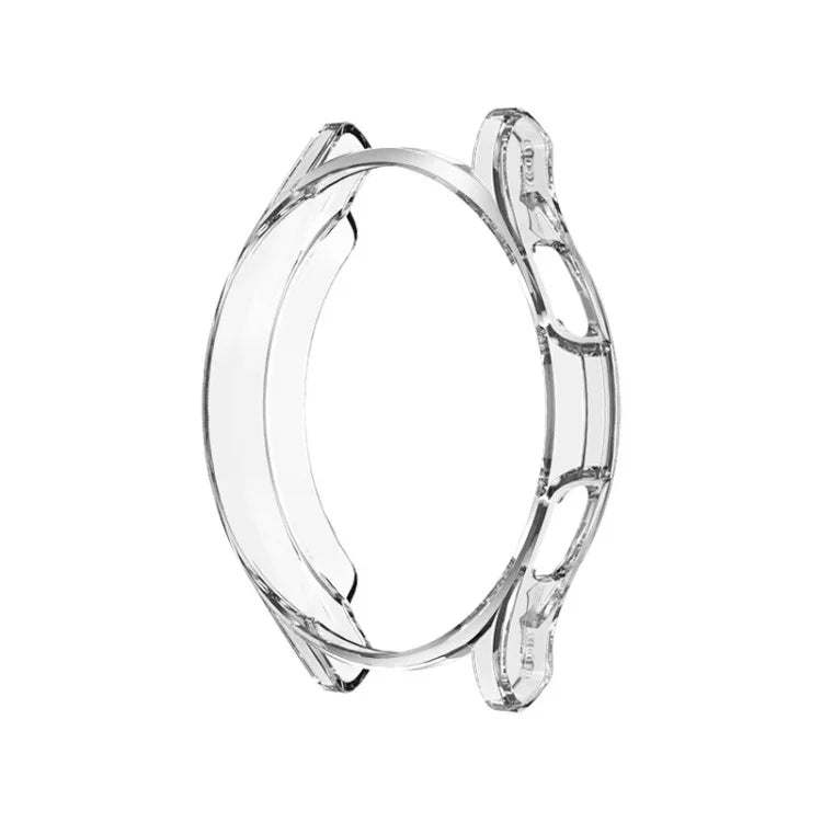 Electroplating Hollow Half-pack TPU Protective Case, For Samsung Galaxy Watch4 Classic 42mm, For Samsung Galaxy Watch4 Classic 46mm