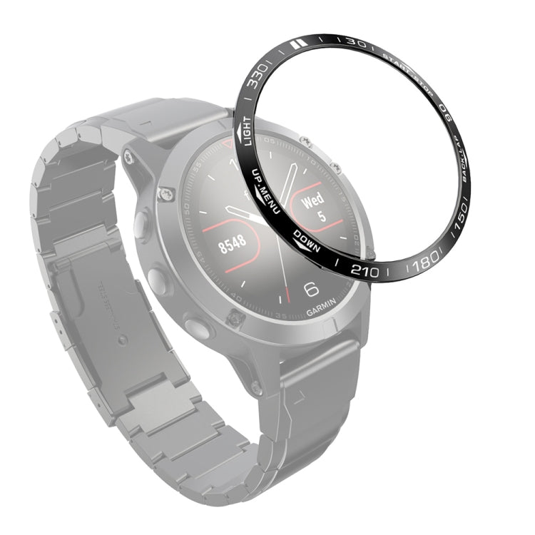 Smart Watch Steel Bezel Ring, B Version, For Garmin Fenix 3/3 HR, For Garmin Fenix 5X/5X Plus, For Garmin Fenix 5, For Garmin Fenix 6/6 Pro/ 6 Sapphire