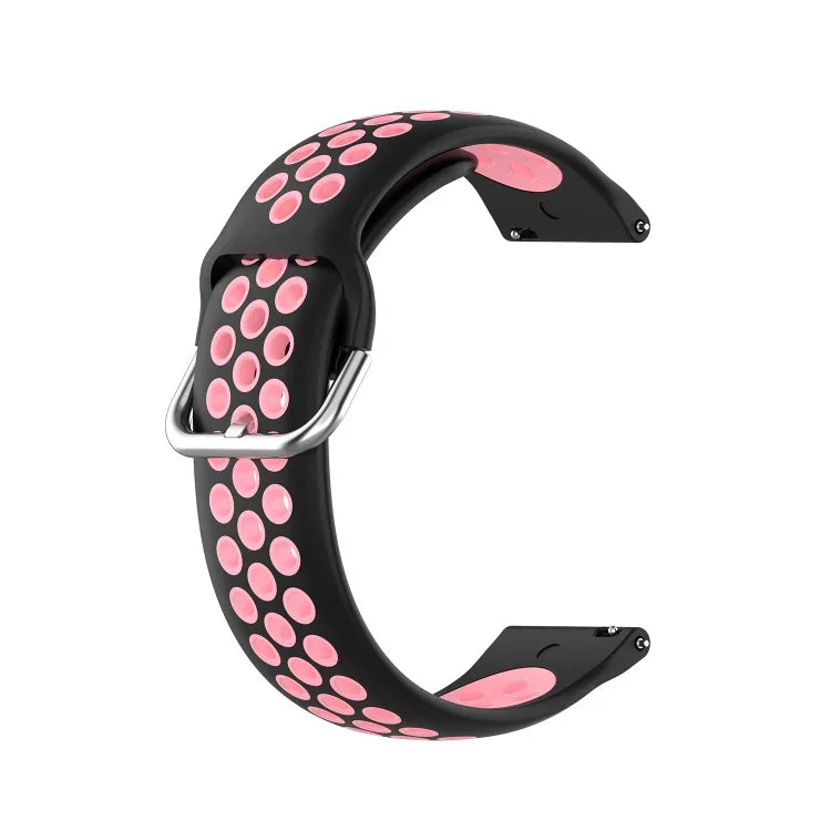 Zweifarbiges Silikon-Ersatzarmband für Samsung Galaxy Watch4 Classic 46 mm
