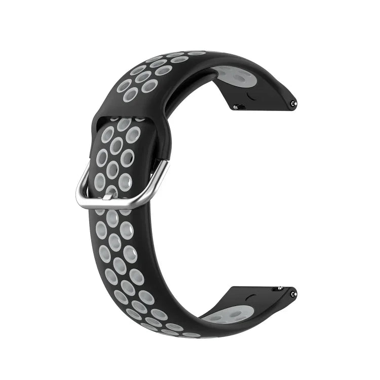 Zweifarbiges Silikon-Ersatzarmband für Samsung Galaxy Watch4 Classic 46 mm