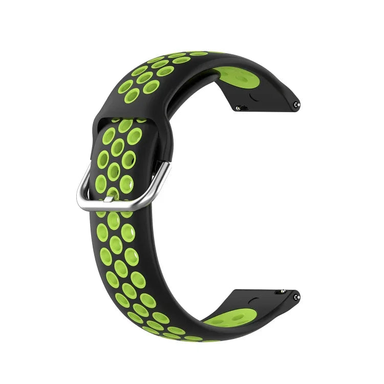 Zweifarbiges Silikon-Ersatzarmband für Samsung Galaxy Watch4 Classic 46 mm