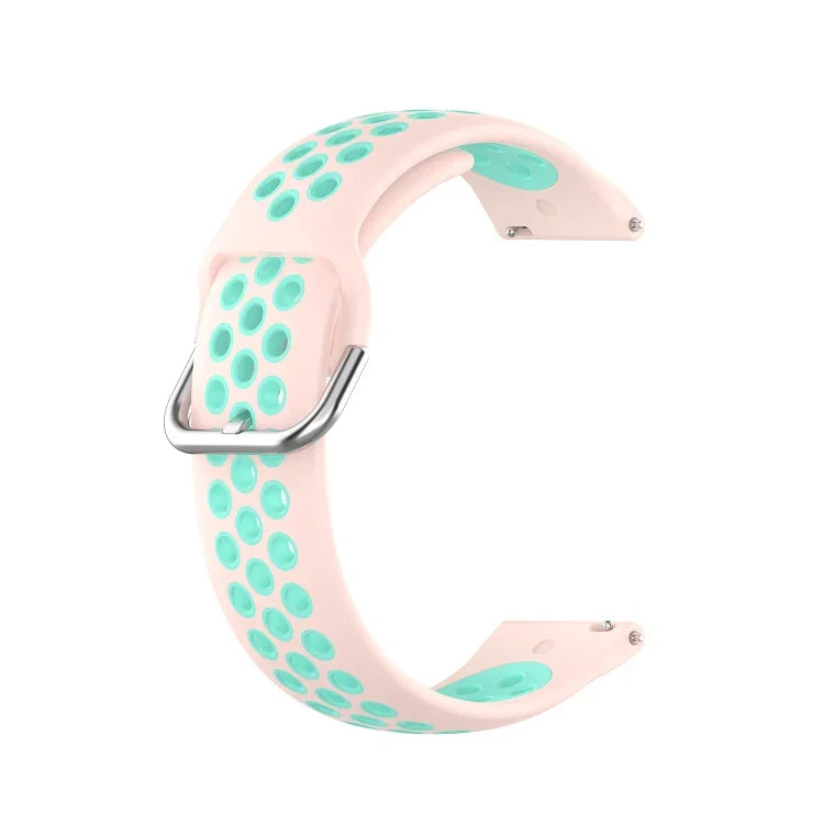 Zweifarbiges Silikon-Ersatzarmband für Samsung Galaxy Watch4 Classic 46 mm