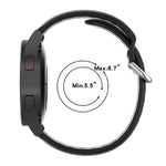 Zweifarbiges Silikon-Ersatzarmband für Samsung Galaxy Watch4 Classic 46 mm