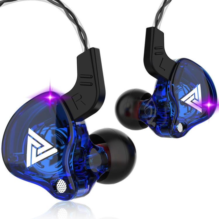 QKZ AK6 3,5mm In-Ear Kabelgebundene Subwoofer-Sportkopfhörer, Kabellänge: ca. 1,2m, 1 Stk., 1 Paar