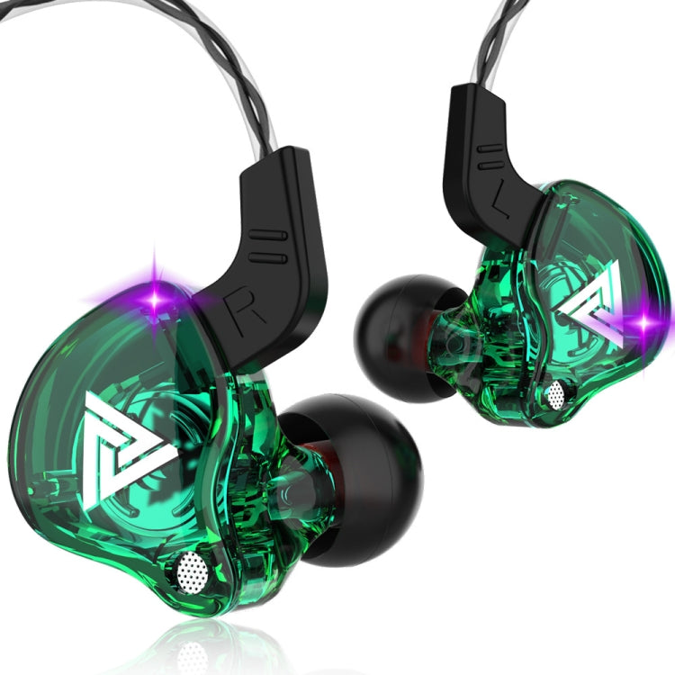 QKZ AK6 3,5mm In-Ear Kabelgebundene Subwoofer-Sportkopfhörer, Kabellänge: ca. 1,2m, 1 Stk., 1 Paar