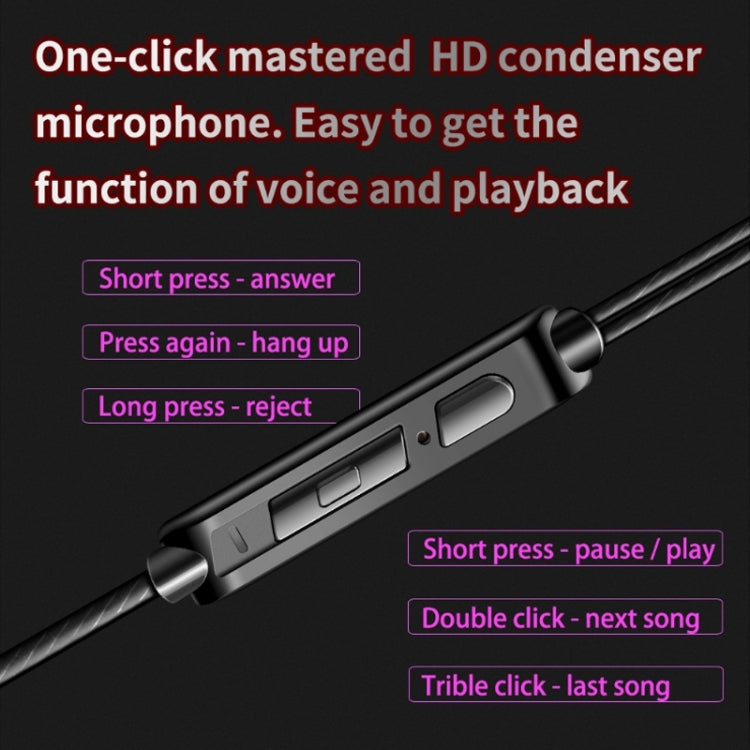 QKZ AK6 3,5mm In-Ear Kabelgebundene Subwoofer-Sportkopfhörer, Kabellänge: ca. 1,2m, 1 Stk., 1 Paar