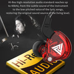 QKZ AK6 3,5mm In-Ear Kabelgebundene Subwoofer-Sportkopfhörer, Kabellänge: ca. 1,2m, 1 Stk., 1 Paar