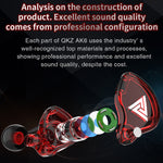QKZ AK6-X 3,5mm In-Ear Kabelgebundene Subwoofer-Sportkopfhörer mit Mikrofon, Kabellänge: ca. 1,2m, 1 Stk.