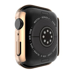 Galvanisierte PC-Schutzhülle mit doppelten Reihen Diamanten und gehärteter Glasfolie für Apple Watch Series, für Apple Watch Series 6 / 5 / 4 / Watch SE 40 mm, für Apple Watch Series 6 / 5 / 4 / Watch SE 44 mm