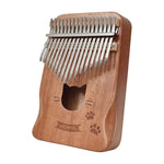 17-töniges Daumenklavier Kalimba aus Akazienholz (Musikinstrumente)