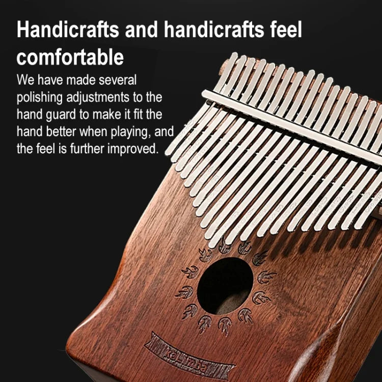 17-töniges Daumenklavier Kalimba aus Akazienholz (Musikinstrumente)