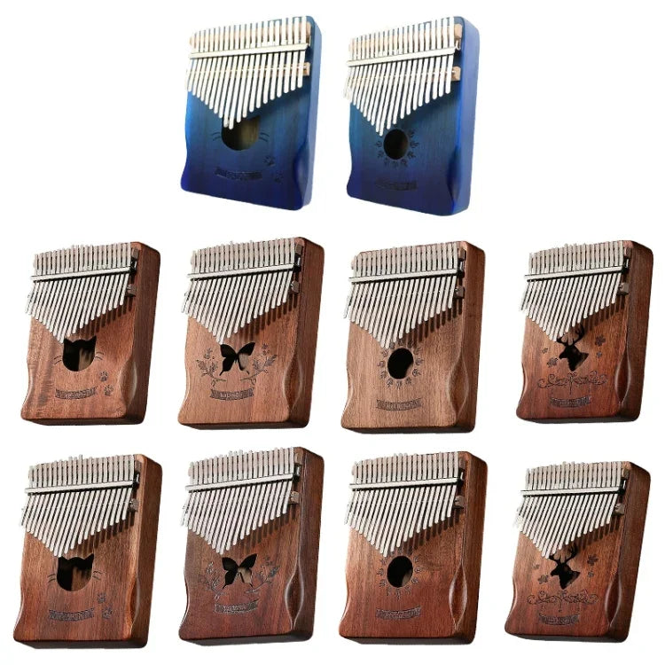 21-Toniges Daumenklavier Kalimba aus Akazienholz